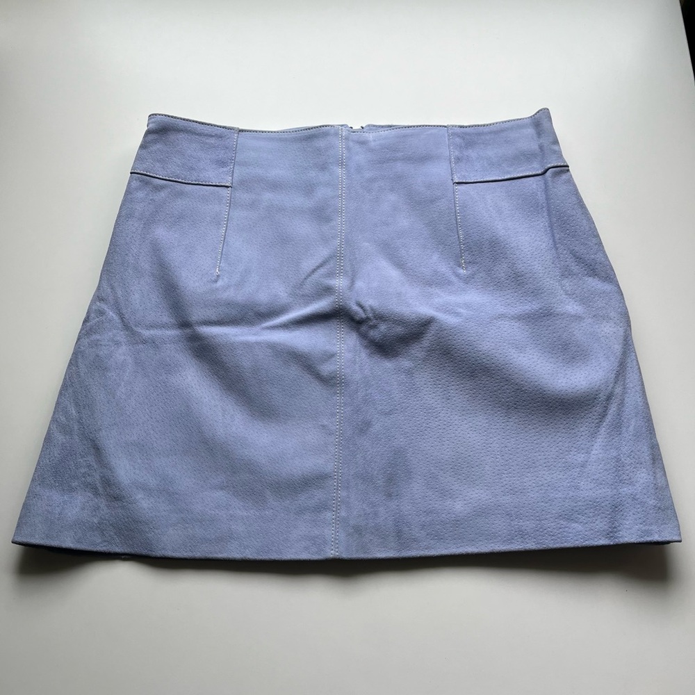 H&M Women’s Blue Suede Skirt - Size 10